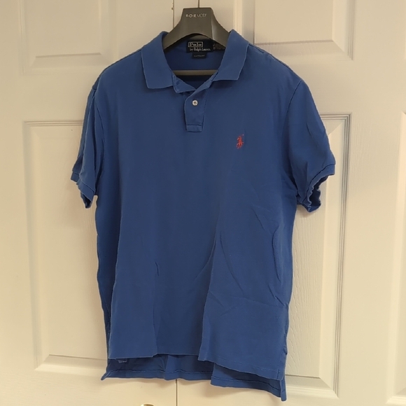 Polo by Ralph Lauren Men's Blue Polo Shirt - Picture 1 of 4